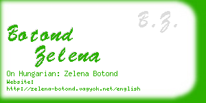 botond zelena business card